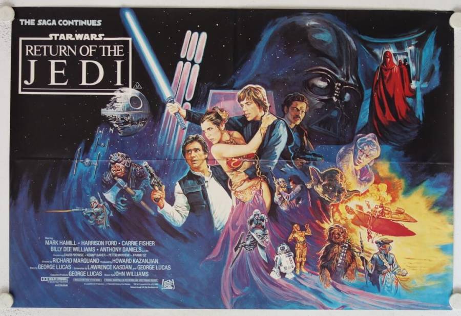 Star Wars - Return of the Jedi original release British Quad movie poster
